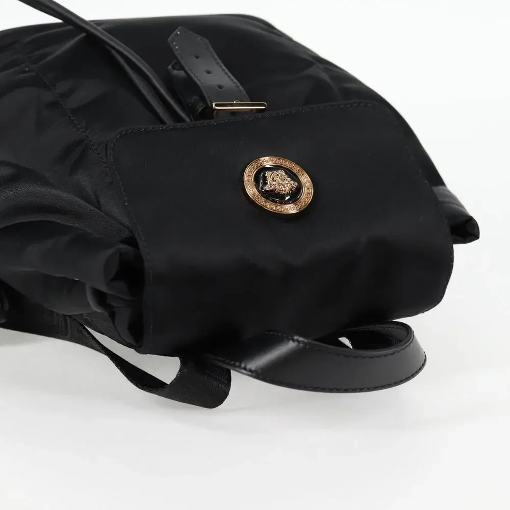 Versace Nylon Backpack Black